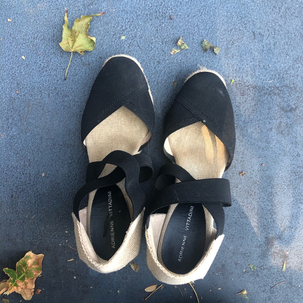Adrienne Vittadini wedge espadrilles size 8.5